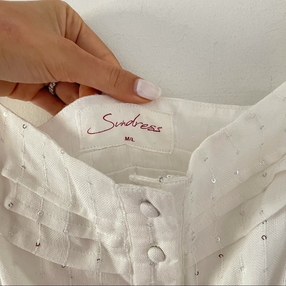 NWT Sundress Lucia Maxi Dress in Precieuse White - Picture 10 of 13